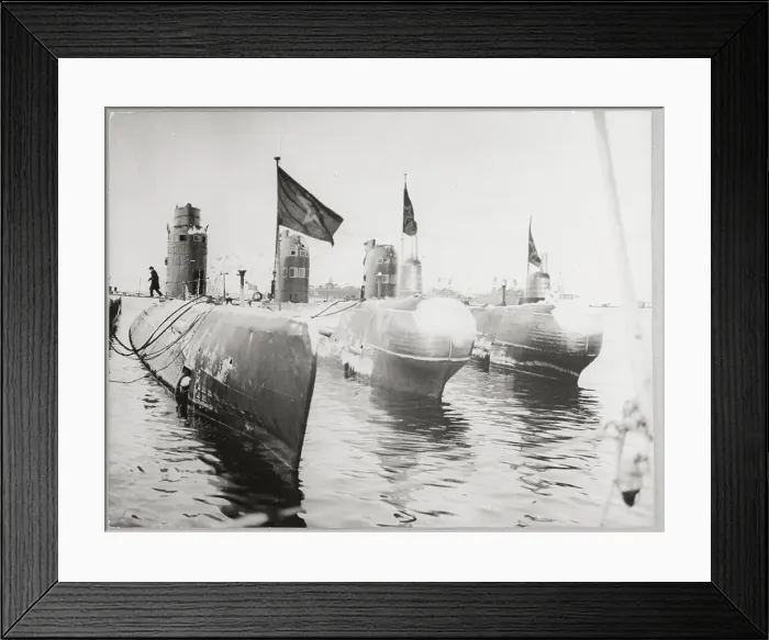 Framed Print : A Group of Soviet Submarines
