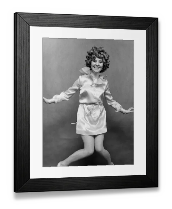 Framed Print : Lulu Modeling Dress