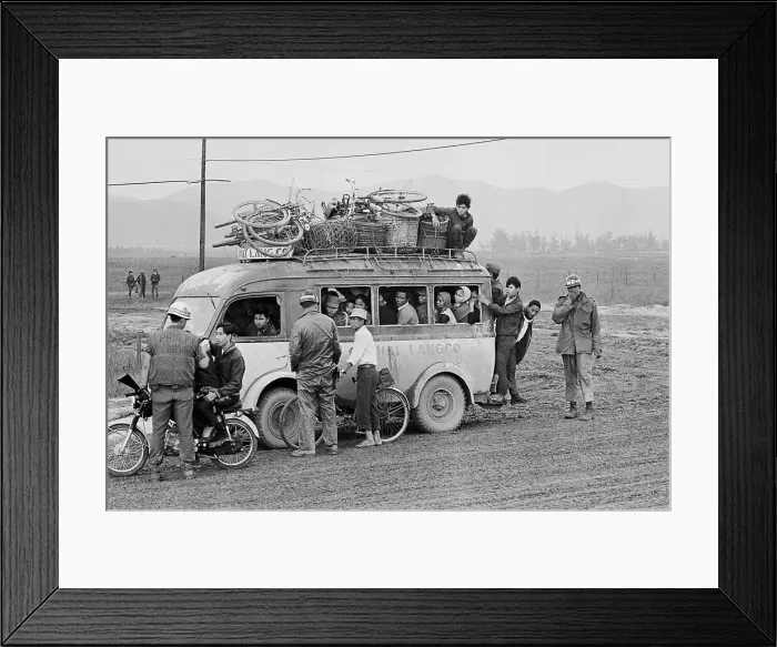 Framed Print : US and ARVN Soldiers Questioning Bus Passengers 1968 Framed Print : US and ARVN Soldiers Questioning Bus Passengers 1968