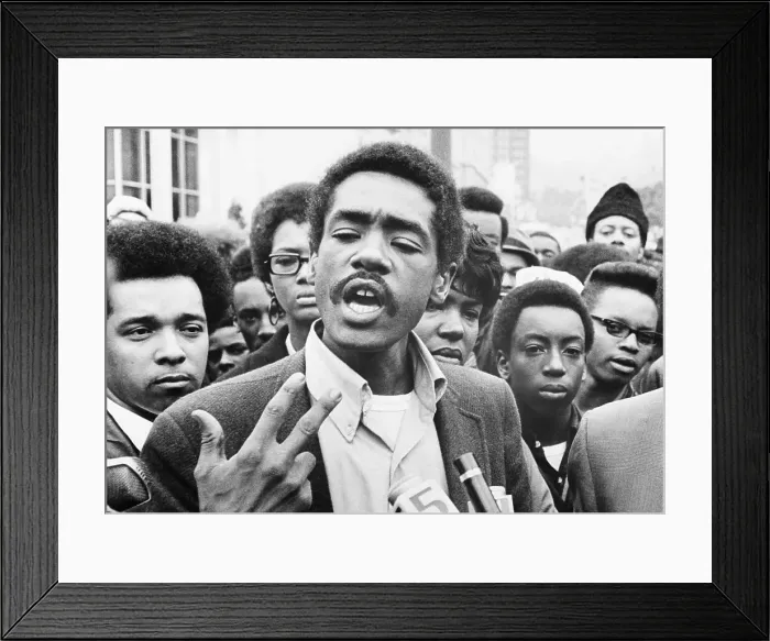 Framed Print : Bobby Seale Gesturing And Speaking Framed Print : Bobby Seale Gesturing And Speaking