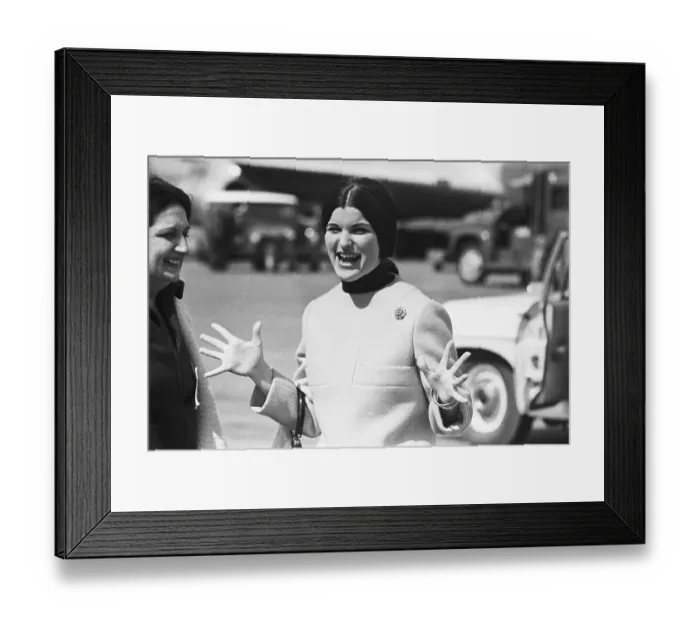 Framed Print : Luci Nugent Making Gestures to Reporters Framed Print : Luci Nugent Making Gestures to Reporters