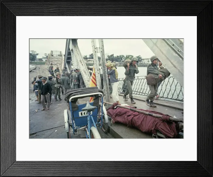 Framed Print : Bridge Crossing, Hue Framed Print : Bridge Crossing, Hue