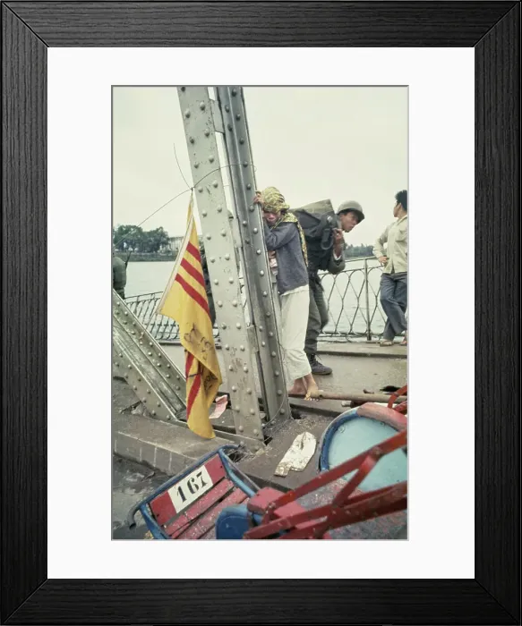 Framed Print : Bridge Crossing, Hue Framed Print : Bridge Crossing, Hue