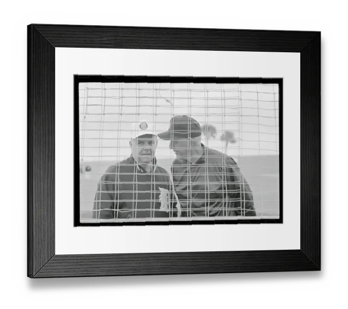 Framed Print : Mayo Smith Conversing with James Campbell Framed Print : Mayo Smith Conversing with James Campbell