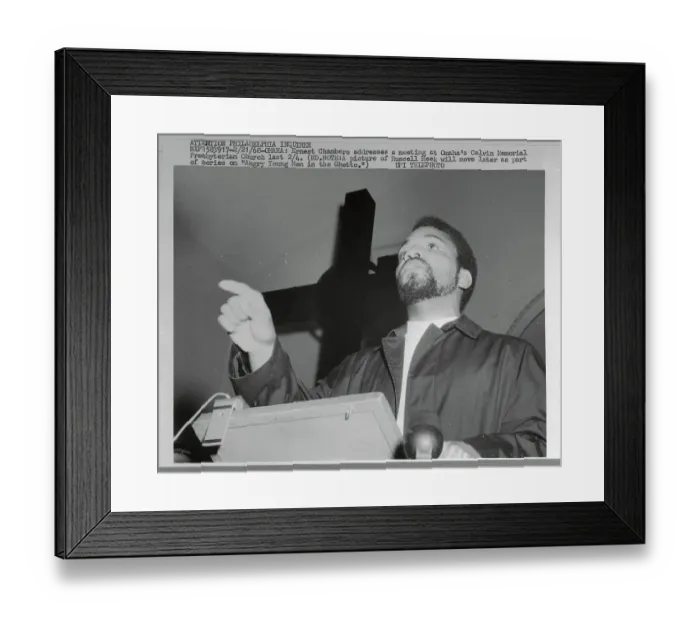 Framed Print : Ernest Chambers Speaking at Pulpit Framed Print : Ernest Chambers Speaking at Pulpit