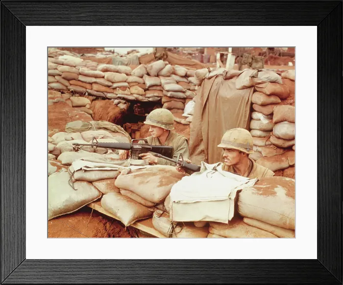 Framed Print : US Soldiers Watching for Enemy Activity Framed Print : US Soldiers Watching for Enemy Activity