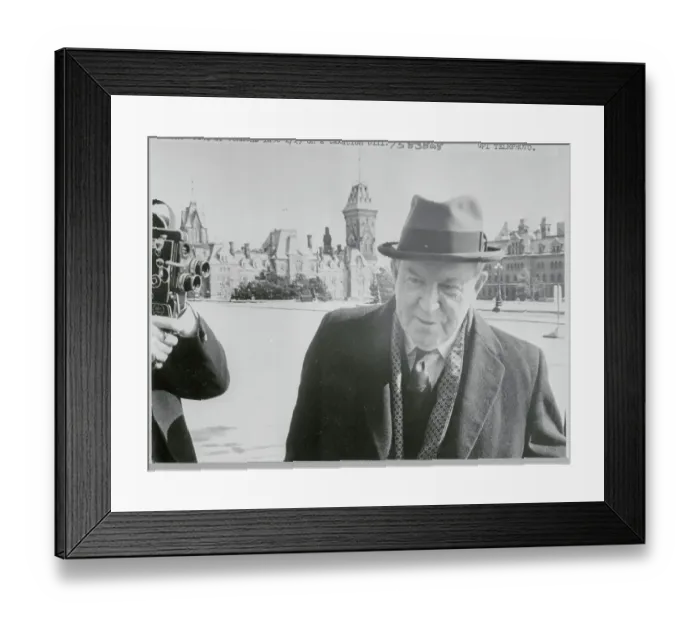 Framed Print : Lester Pearson on Parliament Hill Framed Print : Lester Pearson on Parliament Hill