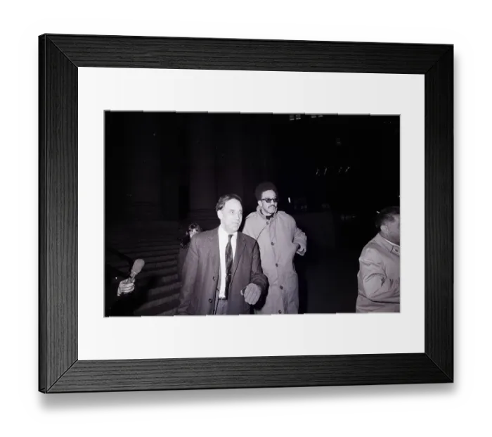 Framed Print : H. Rap Brown Leaving New York Federal Courthouse Framed Print : H. Rap Brown Leaving New York Federal Courthouse