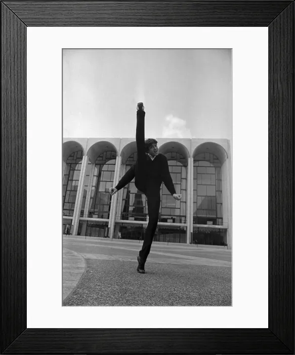Framed Print : Tommy Tune with leg in the Air Framed Print : Tommy Tune with leg in the Air