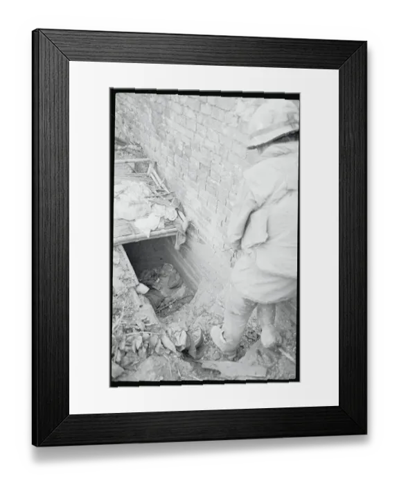 Framed Print : Viet Cong Hiding in Pit Framed Print : Viet Cong Hiding in Pit