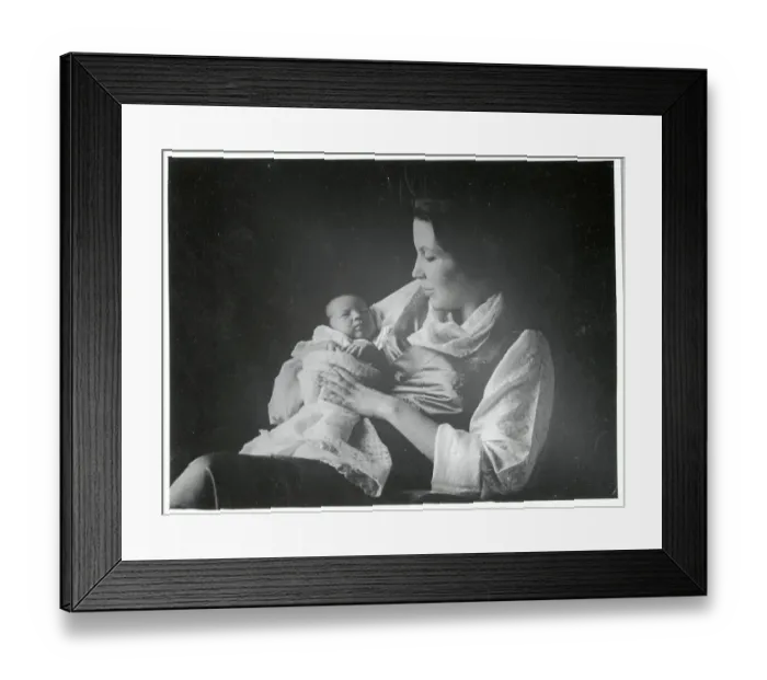 Framed Print : Queen Hope Namgyal Holding Baby Framed Print : Queen Hope Namgyal Holding Baby