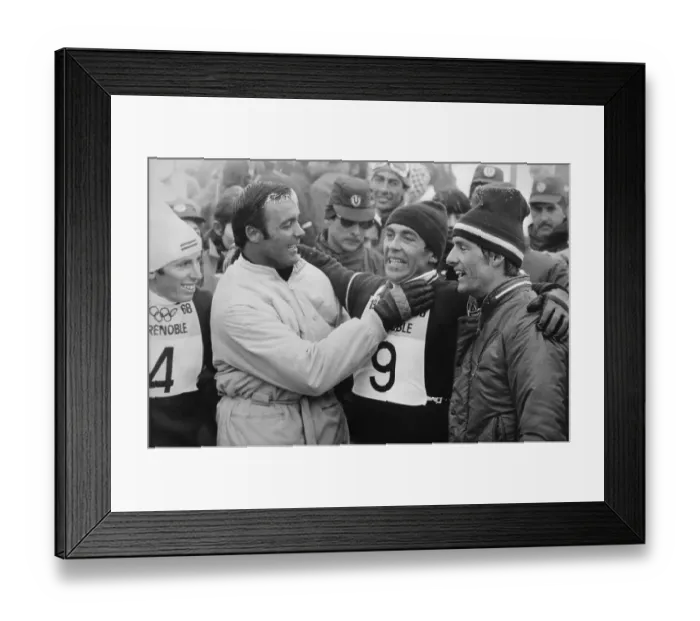 Framed Print : Karl Schranz and his Teammates