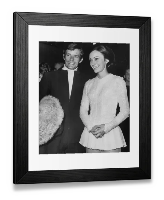 Framed Print : Jean-Claude Killy and Peggy Fleming at 1968 Winter Olympics Framed Print : Jean-Claude Killy and Peggy Fleming at 1968 Winter Olympics