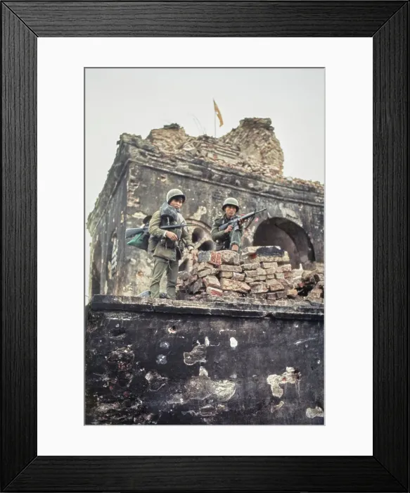 Framed Print : Military Personnel, Hue Framed Print : Military Personnel, Hue