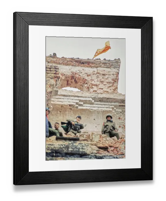 Framed Print : Military Personnel, Hue Framed Print : Military Personnel, Hue