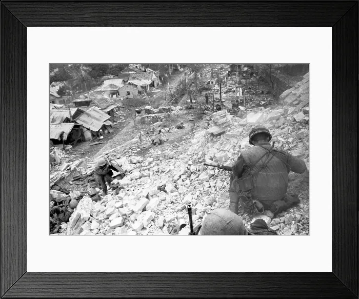 Framed Print : Soldier Prepares his Rifle Framed Print : Soldier Prepares his Rifle