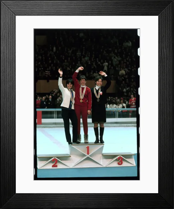 Framed Print : Winners of Ladies Giant Slalom Framed Print : Winners of Ladies Giant Slalom
