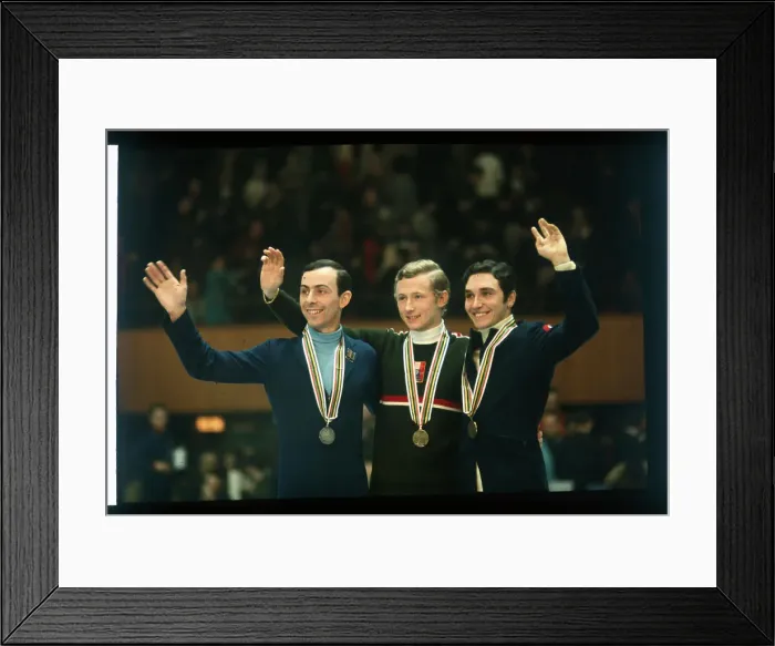 Framed Print : Portrait of Men's Figure Skating Medalists