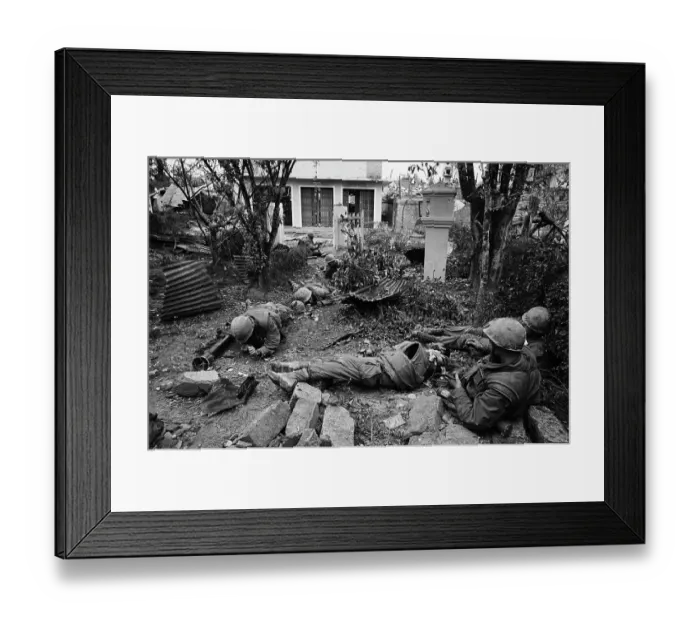 Framed Print : Injured Marines Lying on Ground Framed Print : Injured Marines Lying on Ground