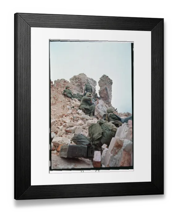 Framed Print : Soldiers Lying on the Ground Framed Print : Soldiers Lying on the Ground
