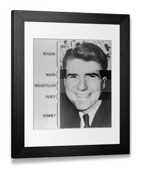 Framed Print : Collage of Republican Candidate Portraits Framed Print : Collage of Republican Candidate Portraits