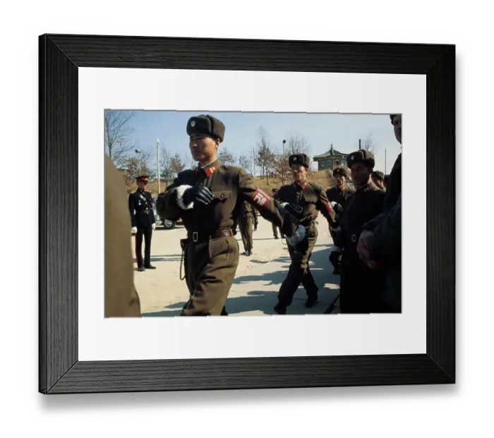 Framed Print : North Korean Soldiers Framed Print : North Korean Soldiers
