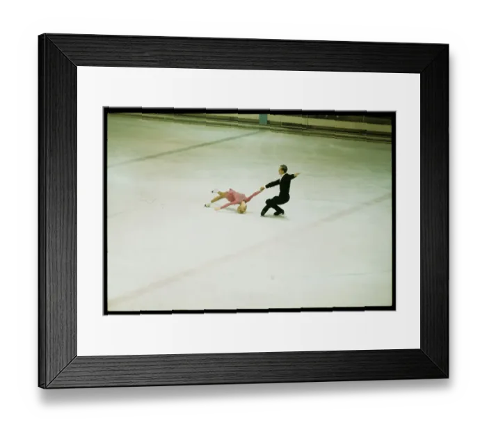 Framed Print : Gold Medal Winners Skating in Oympics Framed Print : Gold Medal Winners Skating in Oympics