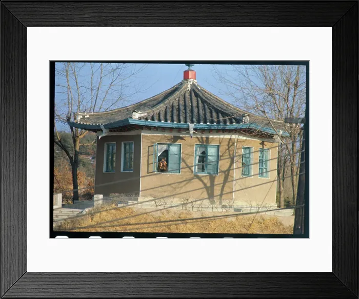 Framed Print : North Korean Guard House Framed Print : North Korean Guard House