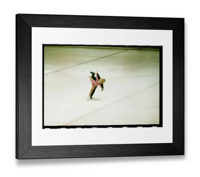 Framed Print : Gold Medal Winners Skating in Oympics Framed Print : Gold Medal Winners Skating in Oympics