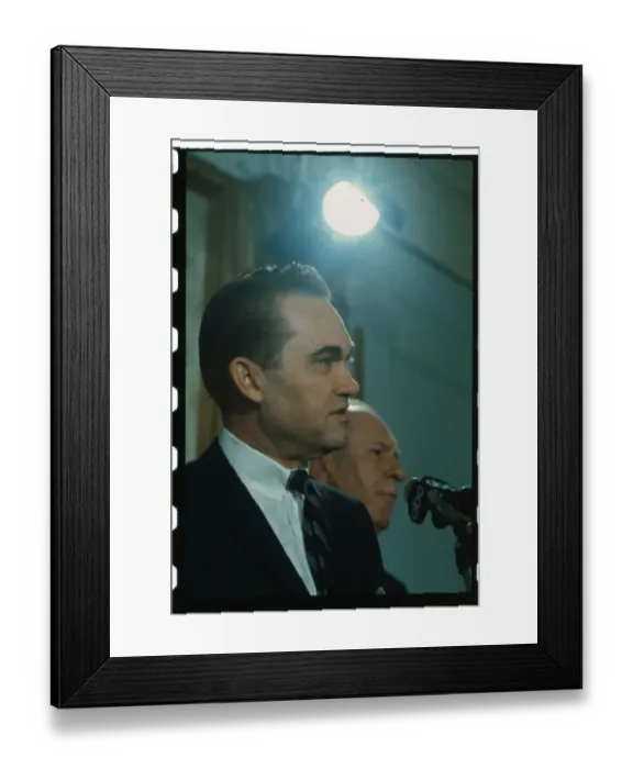 Framed Print : Portrait of George Wallace and Marvin Griffin Framed Print : Portrait of George Wallace and Marvin Griffin