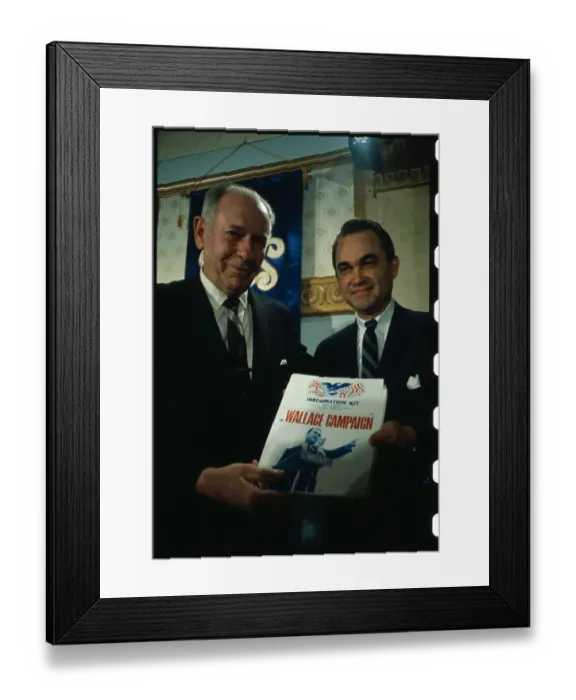 Framed Print : Portrait of George Wallace and Marvin Griffin Framed Print : Portrait of George Wallace and Marvin Griffin