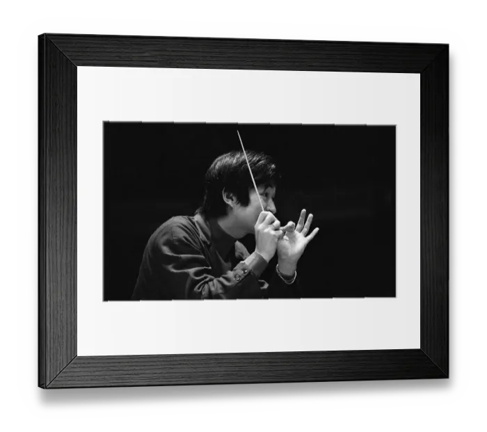 Framed Print : Seiji Ozawa Using Arms to Conduct Orchestra Framed Print : Seiji Ozawa Using Arms to Conduct Orchestra