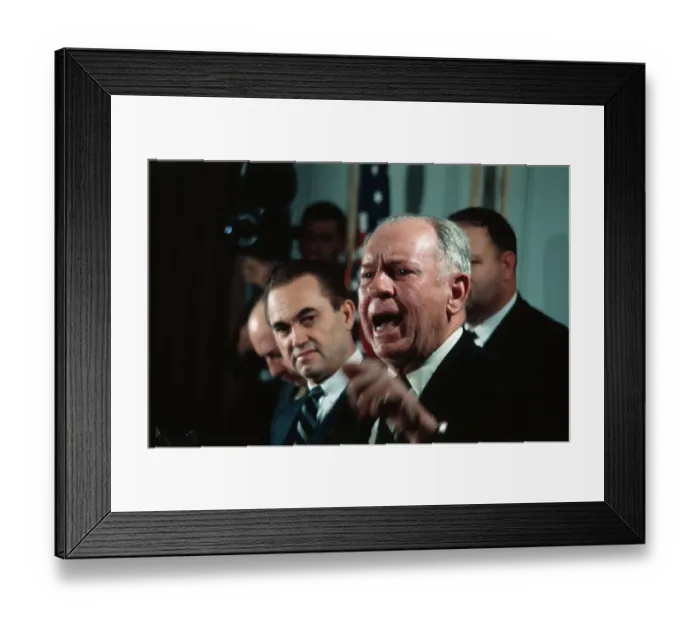 Framed Print : Portrait of George Wallace and Marvin Griffin Framed Print : Portrait of George Wallace and Marvin Griffin