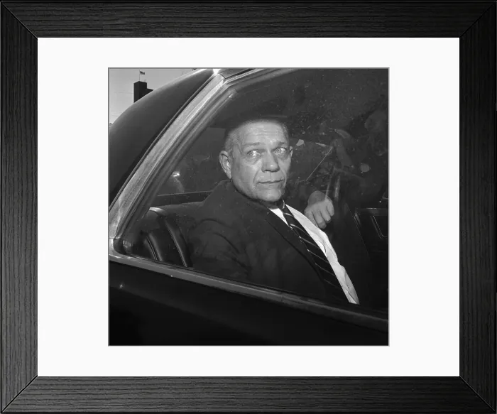 Framed Print : Clay Shaw Coming to his Trial Framed Print : Clay Shaw Coming to his Trial