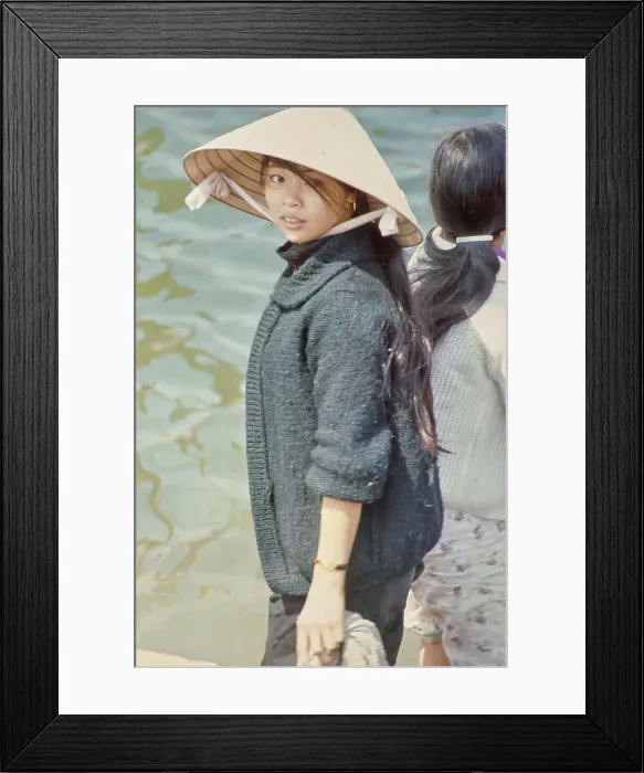 Framed Print : South Vietnamese Refugees, Hue Framed Print : South Vietnamese Refugees, Hue