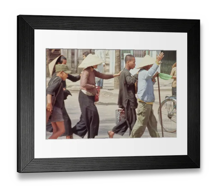 Framed Print : South Vietnamese Refugees, Hue Framed Print : South Vietnamese Refugees, Hue