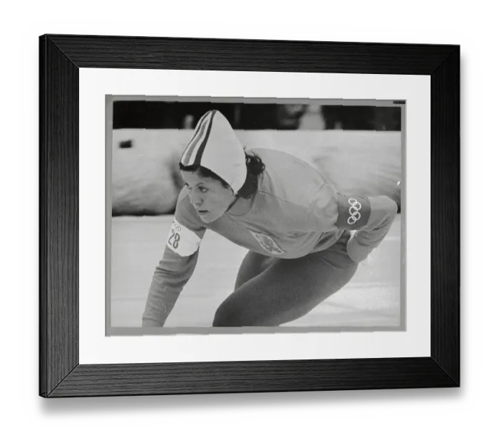 Framed Print : Johanna Schut Skiing in Action Framed Print : Johanna Schut Skiing in Action
