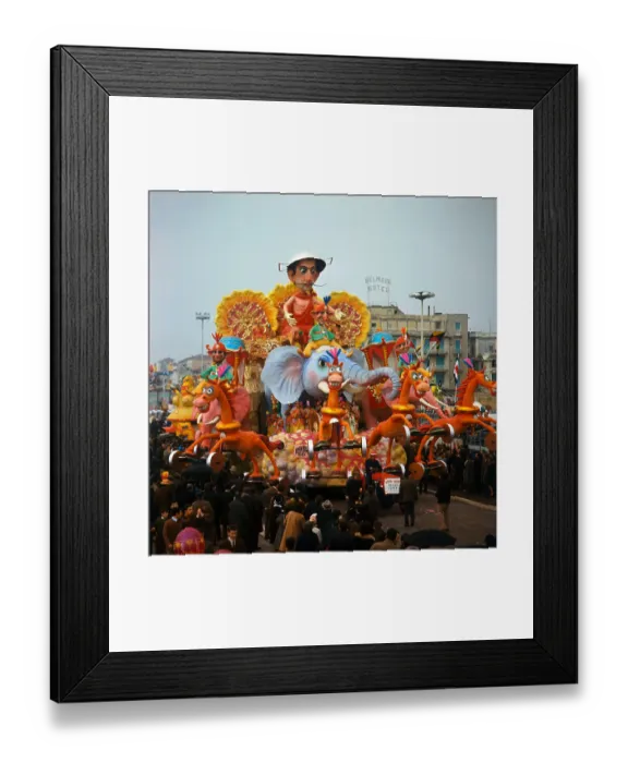 Framed Print : Colorful Parade Passing Through Street Framed Print : Colorful Parade Passing Through Street