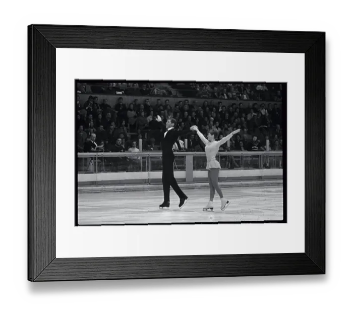 Framed Print : Ronald and Cynthia Kauffman Performing Skating Routine Framed Print : Ronald and Cynthia Kauffman Performing Skating Routine