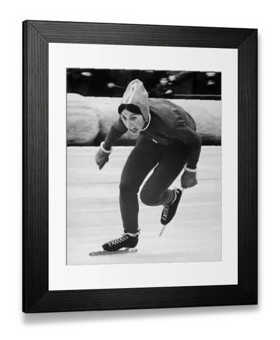 Framed Print : Dianne Holum Speed Skating Framed Print : Dianne Holum Speed Skating