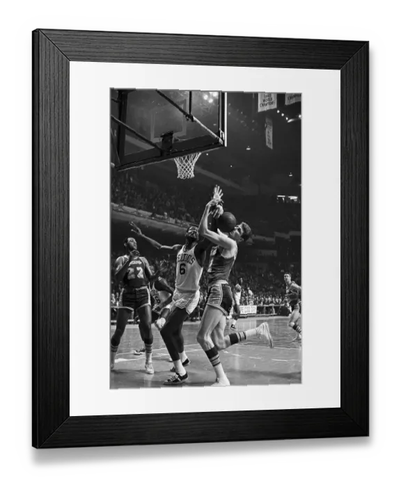 Framed Print : Bill Russell Having Basketball Taken Away Framed Print : Bill Russell Having Basketball Taken Away