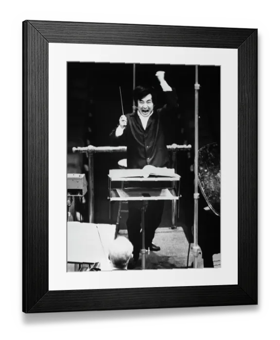 Framed Print : Conductor Ozawa Leading Musicians Framed Print : Conductor Ozawa Leading Musicians