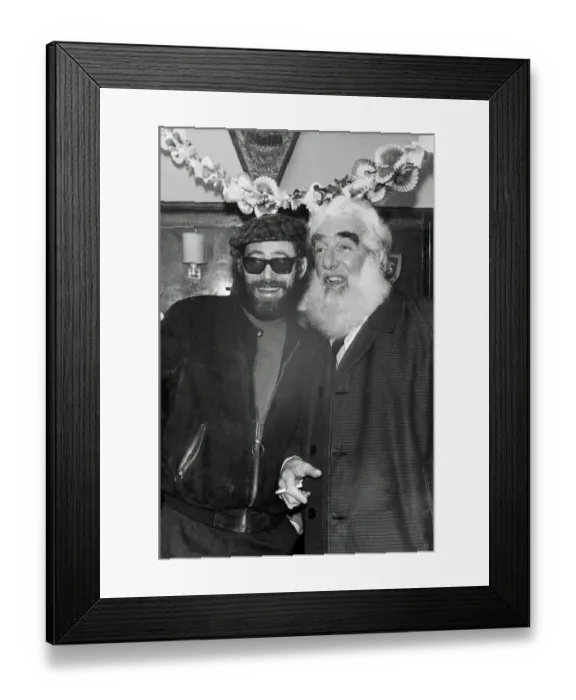 Framed Print : Peter O'Toole and Noel Purcell Clowning around Framed Print : Peter O'Toole and Noel Purcell Clowning around