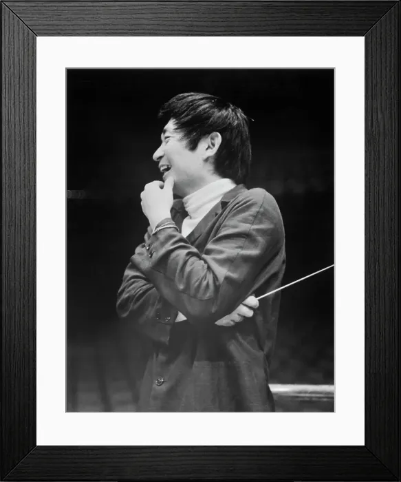 Framed Print : Conductor Seiji Ozawa Smiling Framed Print : Conductor Seiji Ozawa Smiling