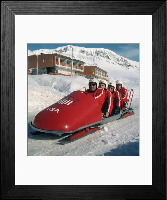 Framed Print : 1968 USA Bobsled Team Framed Print : 1968 USA Bobsled Team