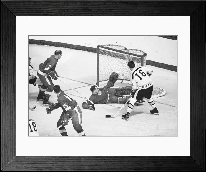 Framed Print : Hockey Action with Derek Sanderson Framed Print : Hockey Action with Derek Sanderson