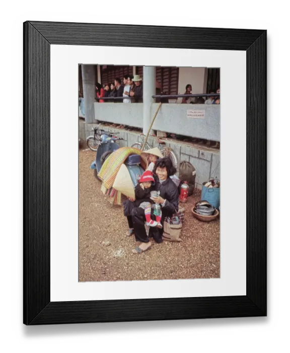 Framed Print : South Vietnamese Refugees, Hue Framed Print : South Vietnamese Refugees, Hue
