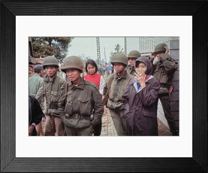 Framed Print : South Vietnamese Refugees, Hue Framed Print : South Vietnamese Refugees, Hue
