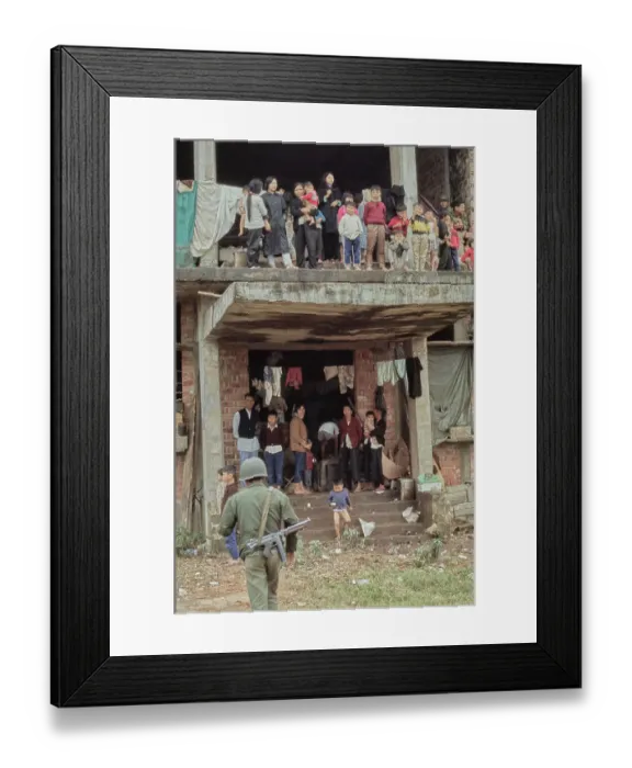 Framed Print : South Vietnamese Refugees, Hue Framed Print : South Vietnamese Refugees, Hue