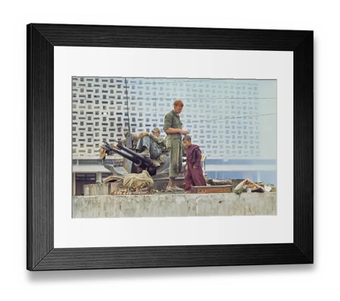 Framed Print : South Vietnamese Refugees, Hue Framed Print : South Vietnamese Refugees, Hue